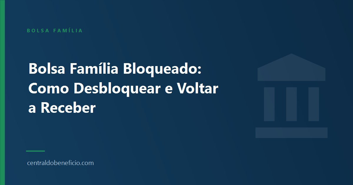 Bolsa Família Bloqueado: Como Desbloquear e Voltar a Receber